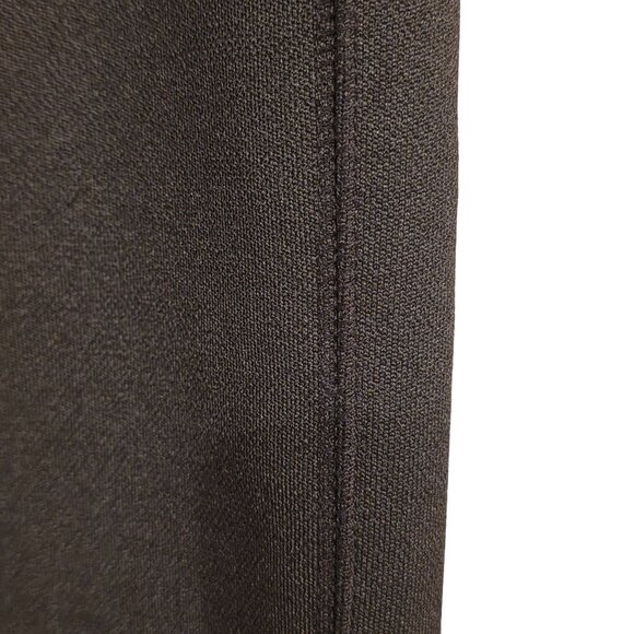 NWOT Zara Basic Black Thick Ponte Pintuck Knit Knee Length Pencil Skirt M - Picture 4 of 8